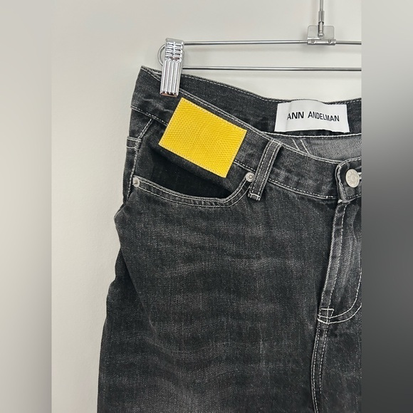 Ann Andelman lizard patch jeans black - Picture 4 of 14